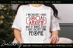 Sarcastic Mental Health SVG Funny Anxiety T-shirt Mug Design Product Image 1