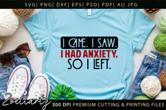 Sarcastic Mental Health SVG Funny Anxiety T-shirt Mug Design Product Image 1
