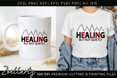 Sarcastic Mental Health SVG Funny Anxiety T-shirt Mug Design Product Image 2