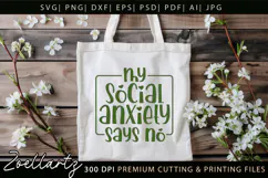 Sarcastic Mental Health SVG Funny Anxiety T-shirt Mug Design Product Image 5