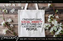 Sarcastic Mental Health SVG Funny Anxiety T-shirt Mug Design Product Image 6