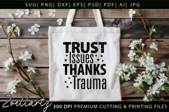 Funny Mental Health SVG Sarcastic Anxiety T-shirt Mug Design Product Image 4