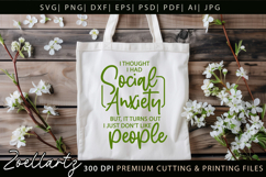 Sarcastic Mental Health SVG Funny Anxiety T-shirt Mug Design Product Image 6