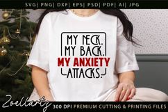 Sarcastic Mental Health SVG Funny Anxiety T-shirt Mug Design Product Image 2