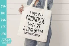I Live In A Madhouse - Funny Mom Quote Sarcastic SVG Product Image 5