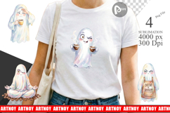 Sarcastic Coffee Ghost Sublimation Product Image 1