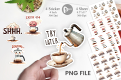 Morning Grump Coffee Sarcastic Sticker Product Image 1