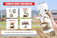 Morning Grump Coffee Sarcastic Tumbler Product Image 1
