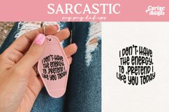 Sarcastic Motel Keychain