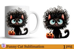 Funny cat Sublimation | Sarcastic halloween Print Product Image 1