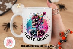 Sarcastic Party Animal Mug  Mug Wrap For 11 oz and 15 oz, 3d Mug, Halloween Png