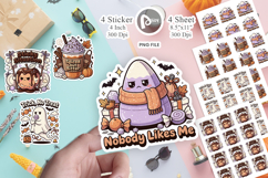 Pastel Halloween Treat Sticker Product Image 1