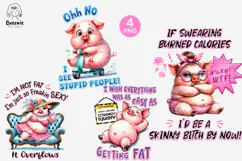 Funny Pig with Sarcastic Quotes, Funny Farm Animal Meme Product Image 1