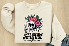 Sarcastic PNG, I Don't Need Your Attitude PNG, Funny Adult Product Image 5