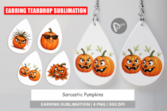 Earring Sarcastic Pumpkins Product Image 1