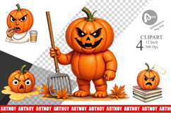 Sarcastic Pumpkins Clipart Product Image 1