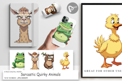 Digital Paper Quirky Sarcastic Animals Product Image 1