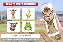 Tumbler Quirky Sarcastic Animals Product Image 1