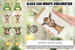 Glass Can Quirky Sarcastic Animals Product Image 1