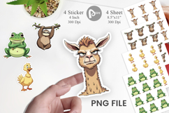 Quirky Sarcastic Animals Sticker Product Image 1