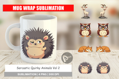 Mug Wrap Quirky Sarcastic Animals Product Image 1