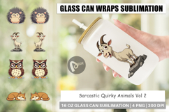 Glass Can Quirky Sarcastic Animals Product Image 1
