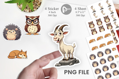 Quirky Sarcastic Animals Sticker Product Image 1