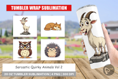 Tumbler Quirky Sarcastic Animals Product Image 1