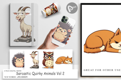 Digital Paper Quirky Sarcastic Animals Product Image 1