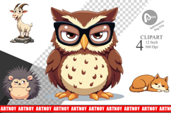 Quirky Sarcastic Animals Clipart Product Image 1