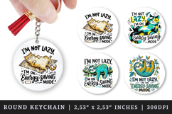 Sarcastic Quote round keychain pintable sublimation design Product Image 1