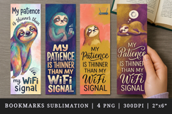 Sarcastic Quote printable sublimation bookmark design Product Image 1