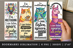 Sarcastic Quote printable sublimation bookmark design Product Image 1