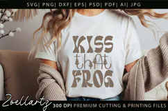 Funny Quote SVG Kiss Frog Funny Sarcastic T-shirt Mug Design Product Image 4