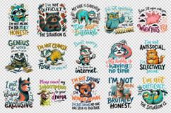 Sarcastic Quote clipart printable sublimation bundle png Product Image 2