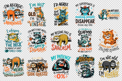Sarcastic Quote clipart printable sublimation bundle png Product Image 2