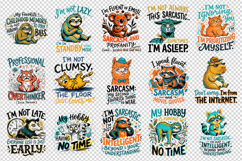 Sarcastic Quote clipart printable sublimation bundle png Product Image 3
