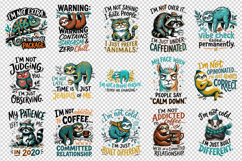 Sarcastic Quote clipart printable sublimation bundle png Product Image 3