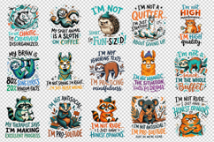 Sarcastic Quote clipart printable sublimation bundle png Product Image 3