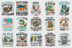 Sarcastic Quote clipart printable sublimation bundle png Product Image 3