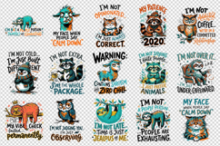 Sarcastic Quote clipart printable sublimation bundle png Product Image 4