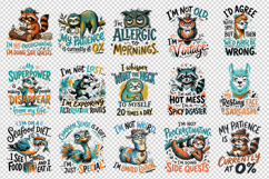 Sarcastic Quote clipart printable sublimation bundle png Product Image 4