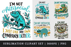 Sarcastic Quote clipart printable sublimation design png Product Image 1