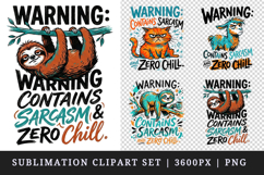 Sarcastic Quote clipart printable sublimation design png Product Image 1