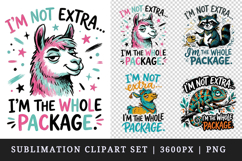 Sarcastic Quote clipart printable sublimation design png Product Image 1