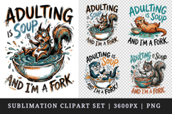 Sarcastic Quote clipart printable sublimation design png Product Image 1