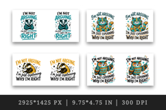 Sarcastic Quote mug wrap printable sublimation design Product Image 2