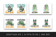 Sarcastic Quote mug wrap printable sublimation design Product Image 2