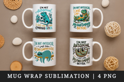 Sarcastic Quote mug wrap printable sublimation design Product Image 1