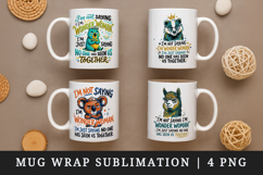 Sarcastic Quote mug wrap printable sublimation design Product Image 1